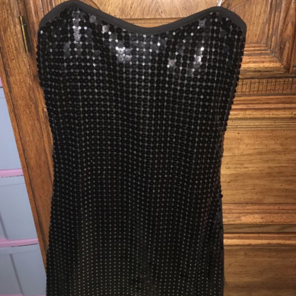 Black Sequin Dress